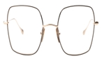 Quadratische Dita Brille (gold, schwarz) Cerebal DTX523 03