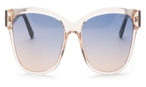 Schmetterlingsförmige Guess Sonnenbrille (blau, orange) GU7823 57W