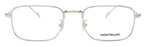 Trapezförmige Montblanc Brille (silber) MB0212O 002