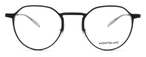 Panto/Runde Montblanc Sonnenbrille (matt, schwarz) MB0233O 001