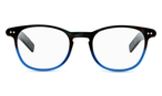 Trapezförmige Lunor Brille (blau, schwarz) A6 246 33