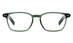 Trapezförmige Lunor Brille (grün) A6 258 56