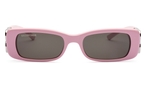 Ovalförmige Balanciaga Sonnenbrille (rosé) BB0096 012