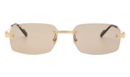 Trapezförmige Cartier Sonnenbrille (gold) CT0271S 009 5817