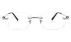 Trapezförmige Cartier Brille (silberfarben) CT0290O 004