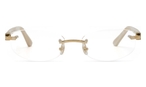 Trapezförmige Cartier Brille (gold) Cartier CT0318O 005 5216