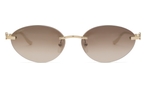 Ovale Cartier Sonnenbrille (gold) Cartier CT0504S 003 5816
