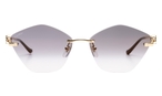 Schmetterlingsförmige Cartier Sonnenbrille (goldfarben, schwarz) CT0429S 001