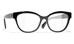 Schmetterlingsförmige Chanel Korrekturfassung (schwarz) CH3440H C888