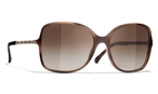 Quadratische CHANEL Sonnenbrille (havanna) CH4244 1661S5