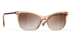 Katzenaugenförmige CHANEL Sonnenbrille (braun) CH5437Q 1679S5