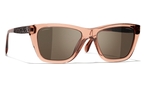 Rechteckige CHANEL Sonnenbrille (braun) CH5442 16513