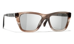 Rechteckige CHANEL Sonnenbrille (grau) CH5442 167887