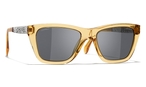 Rechteckige CHANEL Sonnenbrille (gelb) CH5442 1688S4