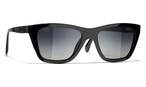 Rechteckige CHANEL Sonnenbrille (schwarz) CH5442 C888S8
