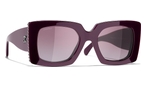 Quadratische Sonnenbrille Chanel (rot) CH5480H 1068/S1