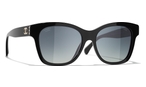 Quadratische Sonnenbrille Chanel (schwarz, gold) CH5482H C622/S8
