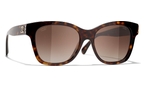 Quadratische Sonnenbrille Chanel (braun) CH5482H C714/S9