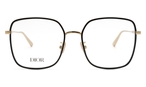 Trapezförmige Dior Brille (gold) Dior GEMDIORO SU B400 5317