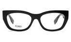 Schmetterlingsförmige Fendi Brille (schwarz) FE50082I 001