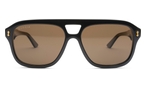 Pilotenförmige Gucci Sonnenbrille (schwarz) 1263S-002