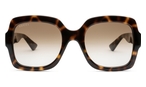 Trapezförmige Gucci Sonnenbrille (havanna) 1337S 003