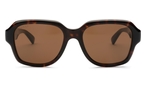Trapezförmige Gucci Sonnenbrille (havanna) GG1174S 002