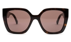 Trapezförmige Gucci Sonnenbrille (havanna) 1300S 002