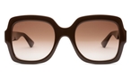 Trapezförmige Gucci Sonnenbrille (braun) GG1337S 006