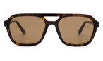 Trapezförmige Gucci Sonnenbrille (havanna) Gucci GG1823SA 002 5718