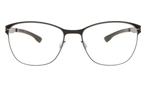 Schmetterlingsförmige ic!berlin Brille (grau) Sonja M. teak:nougat