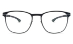 Trapezförmige ic!berlin Brille (blau) Stefan K. Marine-Blue