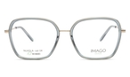 Trapezförmige Imago Verde Brille (goldfarben) Nuvola 04