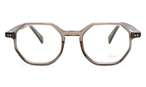 Hexagonale Lunor Brille (grau) A11 455 30