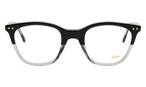 Trapezförmige Lunor Brille (schwarz, transparent) A13 553 52