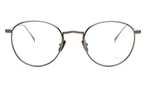 Pantoförmige Lunor Brille (silvbrfarben, schwarz) M9
