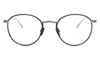 Pantoförmige Lunor Brille (silberfarben) M9