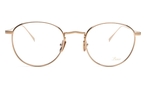 Pantoförmige Lunor Brille (grün,goldfarben) M9