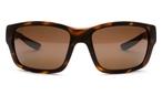 Trapezförmige Maui Jim Sonnenbrille (braun) MJ604 10