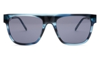 Trapezförmige Mini Eyewear Sonnenbrille (blau, schwarz, transparent) 747025 70