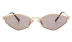 Katzenaugenförmige Miu Miu Sonnenbrille (goldfarben) MU56ZS 5AK20I 5617