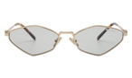 Katzenaugenförmige MiuMiu Sonnenbrille (goldfarben) MU56ZS ZVN50K 5617