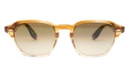 Trapezförmige Oliver Peoples Brunello Cucinelli Sonnenbrille (braun, transparent) OV5499SU 167485