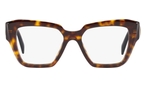 Rechteckige Prada Brille (havanna) PR 09ZV 2AU1O1