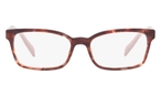 Rechteckige Prada Brille (havanna, rosa) PR 18TV UE01O1