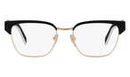 Trapezförmige Prada Brille (goldfarben, schwarz) PR 65YV AAV1O1