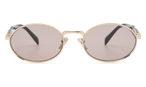 Runde Prada Sonnenbrille (goldfarben) PR65ZS ZVN20I 5515