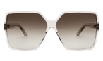 Rechteckige Saint Laurent Sonnenbrille (transparent) SL232 005