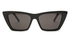 Katzenaugenförmige Saint Laurent Sonnenbrille (schwarz) SL276 001