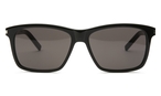 Trapezförmige Saint Laurent Sonnenbrille (schwarz) SL339 001